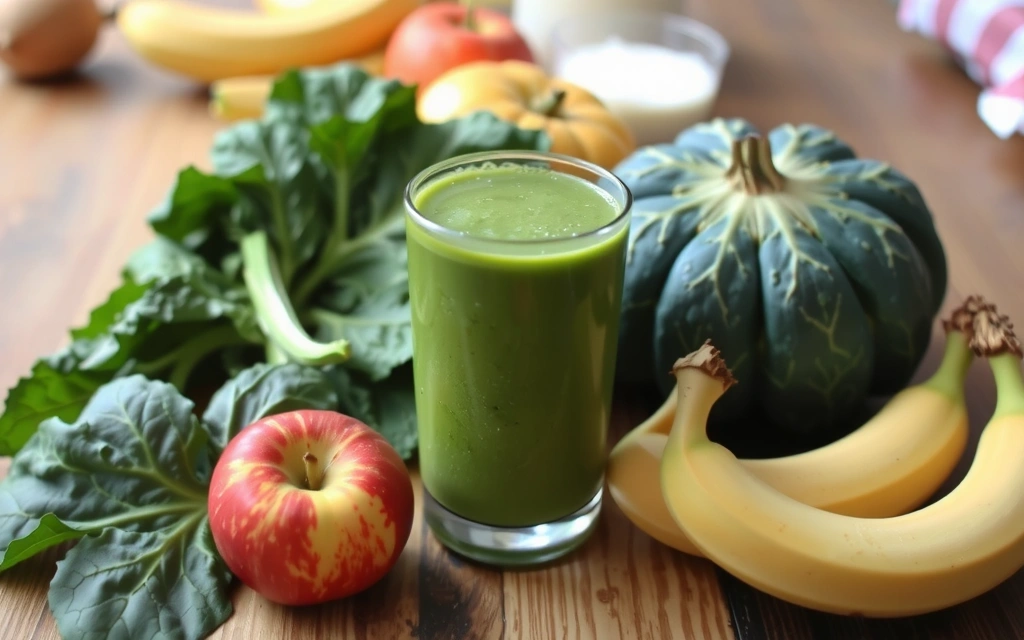 Une recette de smoothie vert riche en vitamines