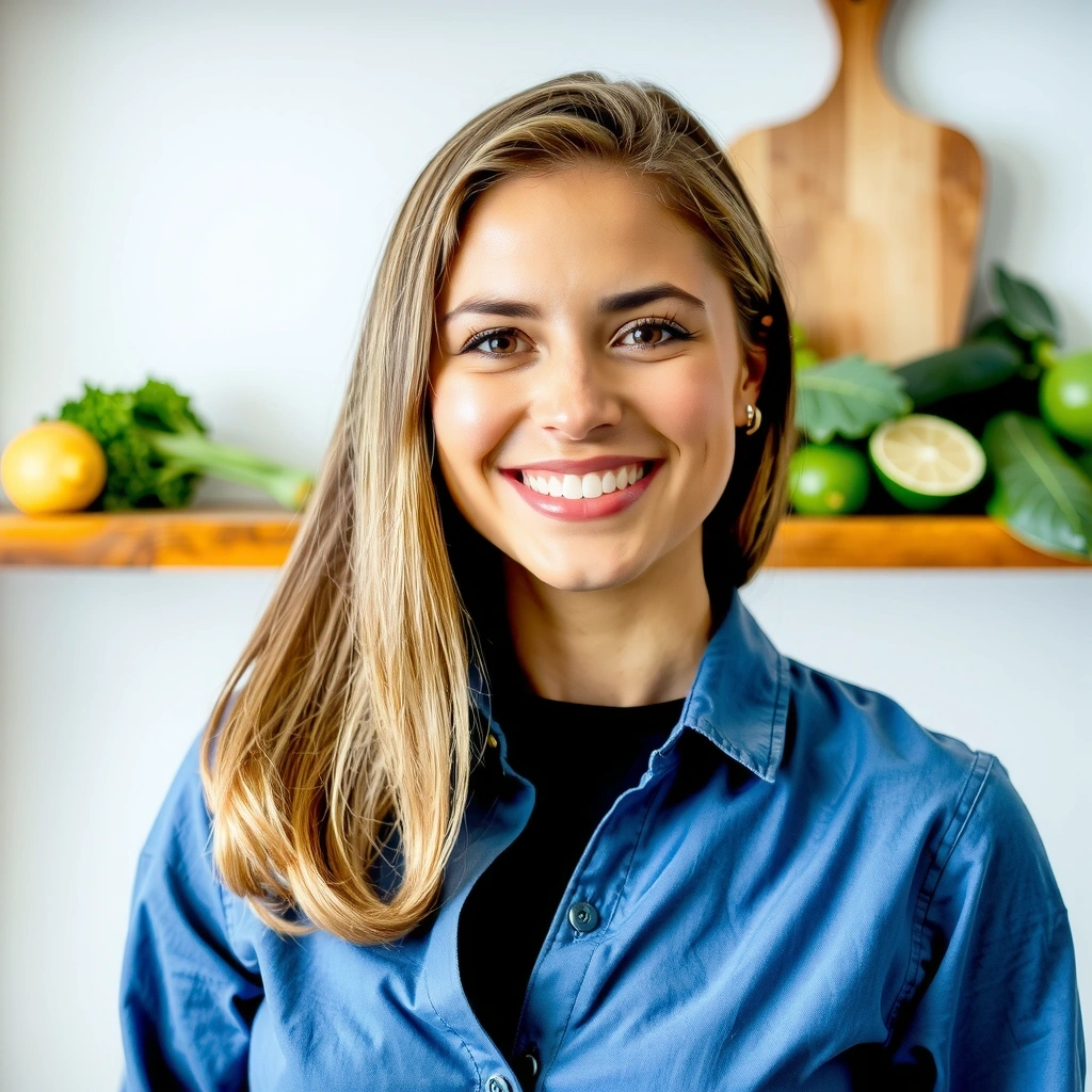Portrait d'une nutritionniste souriante et professionnelle.