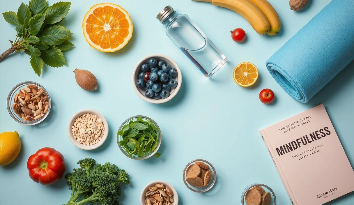 Vue d'ensemble d'une alimentation saine et d'un mode de vie équilibré